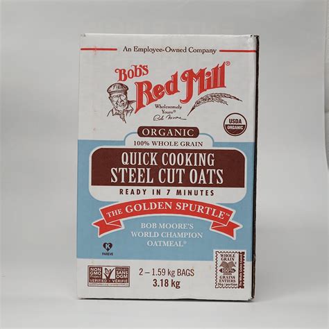 bob's organic cooking steel cut oats 2-boxes|steel cut oatmeal.